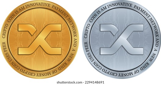 synthetix-snx coin vector illustrations. 3d illustration.