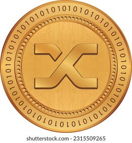 synthetix-snx coin vector illustrations. 3d illustration.