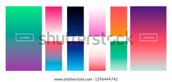 Synthwave neon palette, gradient swatches for\
desing. Colorful backgrounds in trendy neon colors: UFO Green,\
Plastic Pink, and Proton Purple, Electric Blue. Synthwave/\
retrowave neon\
aesthetics.