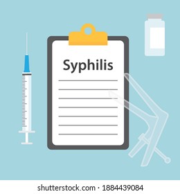 syphilis disease concept- vector illustration
