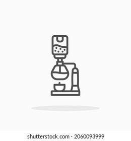 Syphon icon. Editable Stroke and pixel perfect. Outline style. Vector illustration. Enjoy this icon for your project.