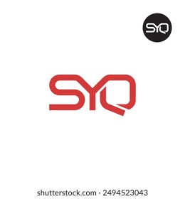 Diseño de monograma de letra con logotipo SYQ