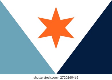 Syracuse city flag vector illustration, Onondaga County, New York state, United States of America, USA town sign. Syracuse city emblem banner. Sticker Syracuse city.