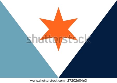 Syracuse city flag vector illustration, Onondaga County, New York state, United States of America, USA town sign. Syracuse city emblem banner. Sticker Syracuse city.