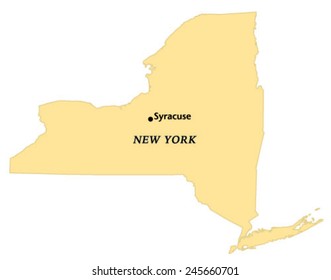 Syracuse, New York Locate Map