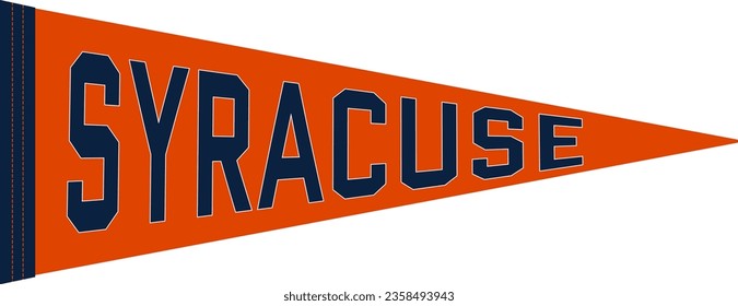 Syracuse New York Pennant Flag