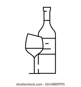 syrah red wine line icon vector. syrah red wine sign. isolated contour symbol black illustration