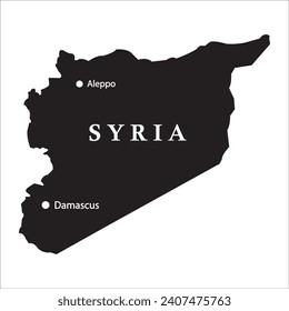 Syria country map icon vector illustration simple design