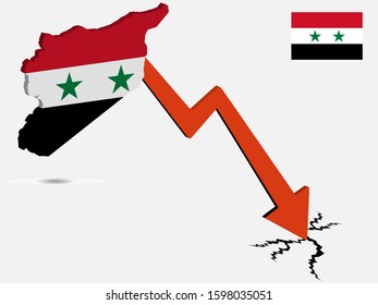 Syria economic crisis vector illustration Eps 10