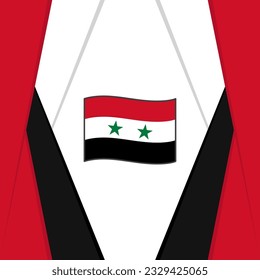 Syria Flag Abstract Background Design Template. Syria Independence Day Banner Social Media Post. Syria Background