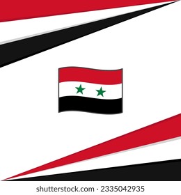 Syria Flag Abstract Background Design Template. Syria Independence Day Banner Social Media Post. Syria Design