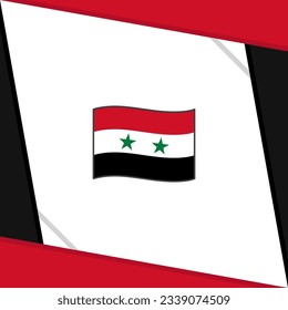 Syria Flag Abstract Background Design Template. Syria Independence Day Banner Social Media Post. Syria Independence Day