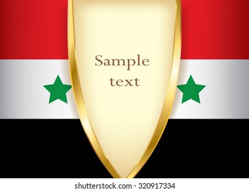 Syria flag banner background