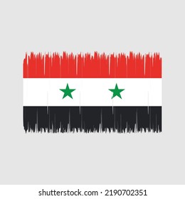 Syria Flag Brush Strokes. National Flag