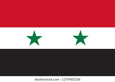 Syria Flag country. Illustrator vector