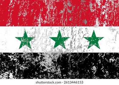 Syria flag with grunge effect.