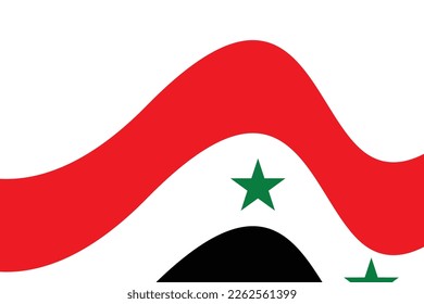 Syria flag illustration. Syria flag background illustration vector