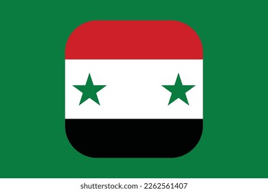 Ilustración de la bandera siria. vector de ilustración de fondo de la bandera siria