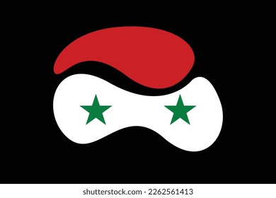 Syria flag illustration. Syria flag background illustration vector