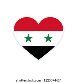 Syria flag. Syria love flag.