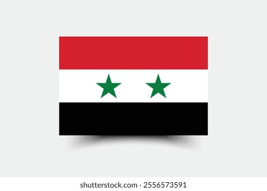 Syria flag official colors and proportion digital vector illustration