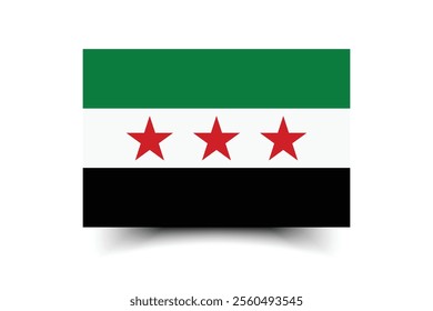 Syria flag official colors and proportion digital vector illustration