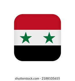 Bandera siria, colores oficiales. Ilustración vectorial.