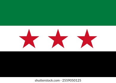 Syria flag official national flag isolated vector illustration