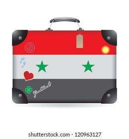 Syria flag on bag