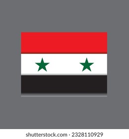 syria flag vector design, syria flag template, syria country flag.