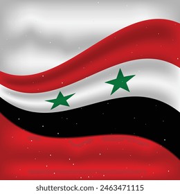 Syria Flag Vector Design Template