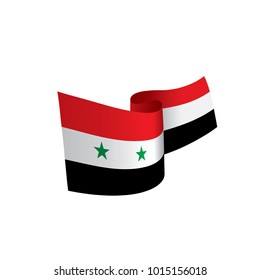Syria flag, vector illustration