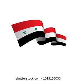 Syria flag, vector illustration