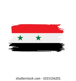 Syria flag, vector illustration
