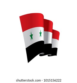 Syria flag, vector illustration