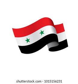 Syria flag, vector illustration