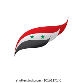 Syria flag, vector illustration