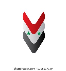 Syria flag, vector illustration