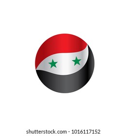 Syria flag, vector illustration