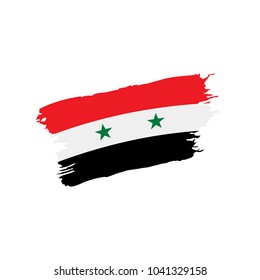 Syria flag, vector illustration