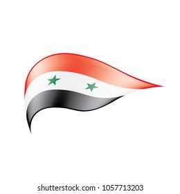 Syria flag, vector illustration