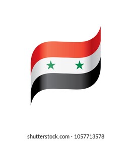 Syria flag, vector illustration