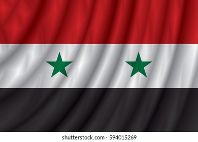 Syria flag vector illustration.