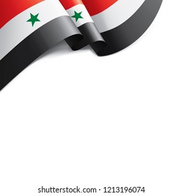 Syria flag, vector illustration on a white background