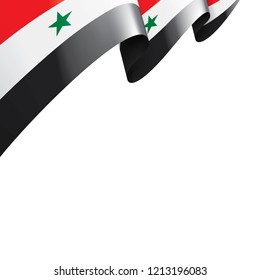 Syria flag, vector illustration on a white background