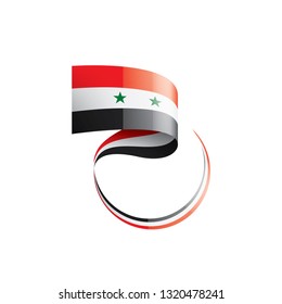 Syria flag, vector illustration on a white background