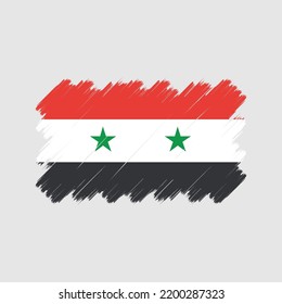 syrische Flagge Vektor. Nationalflagge