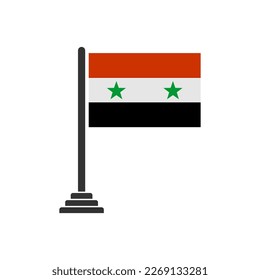 Syria flags icon set, Syria independence day icon set vector sign symbol