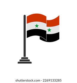 Syria flags icon set, Syria independence day icon set vector sign symbol