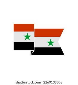 Syria flags icon set, Syria independence day icon set vector sign symbol